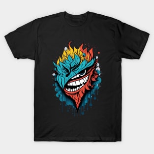 Half Angry Half Smile Confused Mood T-Shirt